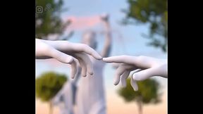 Asian se masturbando com consolo