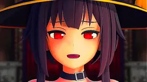 Megumins Seductive Dance Turns into Wild Hentai Fantasy – Helltaker Style