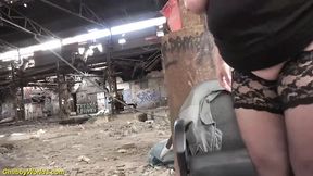 Wild German BBW MILF Gets Rough Outdoor pounding