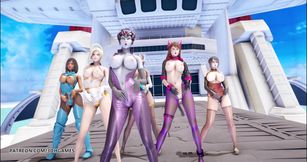 Red velvet - Red flavor striptease Dva Mercy Pharah Mei Symmetra widowmaker overwatch