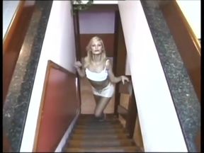 Long haired blonde shemale craves to ride a thick dick after getting eaten