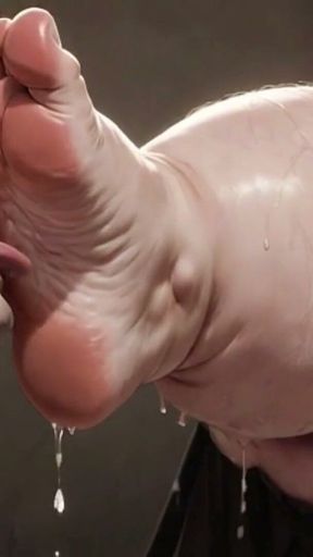 Giant SSBBW Dominates Slave with Foot Licking - Big Feet Worship