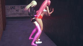 hooters chick gets railed by a futa - 3d porn parody