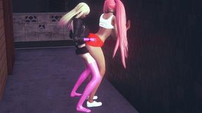 hooters chick gets railed by a futa - 3d porn parody