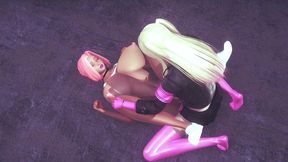 hooters chick gets railed by a futa - 3d porn parody