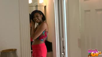 Keri's Lucky Break: Sizzling Ebony POV with Big Dick