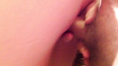 Amateur BBW gets her bathroom little quicky ruined by thick cock
