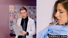 Teen Abella Danger gets off and rides her doctor's hard cock&#x1F32D;