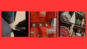 ASMRING FOUND FOOTAGE FROM AFTER CHRISTMAS LOCATING CHRISTMAS TREE HOOKS