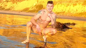 Tattooed Stud Fucks Himself on the Couch - Sean Cody