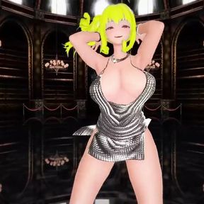 Azur Lane St. Louis Half Nude Dance Nayeon-pop Hentai Mmd 3D Blonde Hair Color Edit Smixix