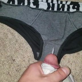 Cumshot on panties