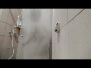 My friend invited me for a drink and soon after I took the opportunity to take a shower and enjoy hi