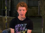 Redhead twink sub Avery Monroe endures spank and anal play