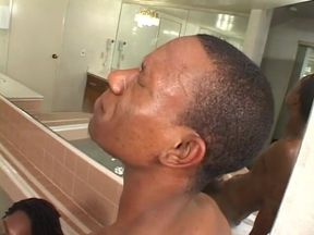 Fat Ebony Bitch Is Having Her Pussy Bang in the Jacuzzi