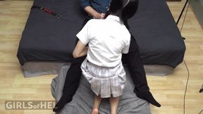 Bed Is Soaking in Her Squirt - Intense Sex and Real Female Orgasm