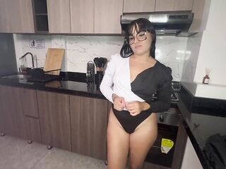 I went into my room to masturbate in front of her and ended up screwing.