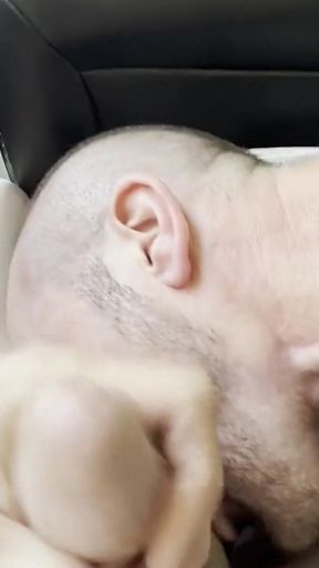 Hubby Stepdaddy Gets Blowjob in the Car