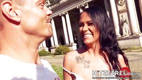 Hot Risky Public Sex in the Middle of Berlin with Latin Milf