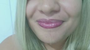 My mouth, my permanent retainer, my nasty tongue, my tooth