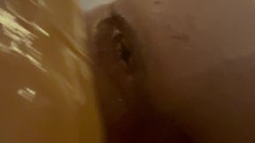 Slut rides dildo like his life depends on it