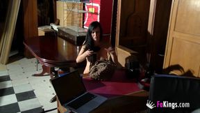 Rosa Garcia tries out a porn casting