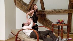 to hot to handle - redhead femdom girl let george uhl cum twice while hard fuck