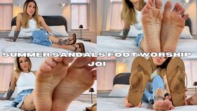 Summer Sandal Foot Worship JOI