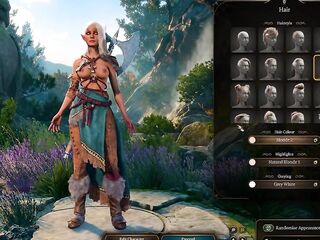 Baldur's Gate three Game Beginning - Character Creation with Nudity