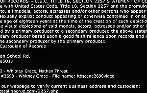 LICENSED TO BLOW - Whitney Grace Huge BBC Dives Deep Pussy