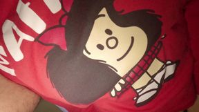 Amateur wife gets a huge creampie in her fat pussy. Pussy dripping with semen