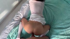 Hard Anal In The Morning With Cute Teen Tight Ass Cum On Face