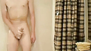 Shower Time for Cute Twink on Webcam