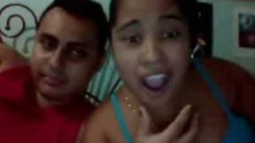 My Colombian BBW girlfriend is playing with dildo