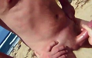 Big Dick Beach Handjob