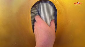 Hot Italian Cock at the Gloryhole - Sucked Dry with My Special Tongue Technique!