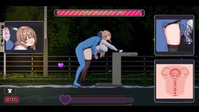 Busty Shop Clerk Adult Encounter - Pixel Hentai Game Scenes