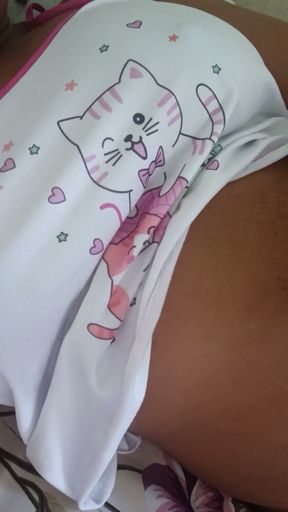 You Won't Be Able to Look Away Little Tease Just for You Caught in a Very Tempting Moment Too Hot to Ignore