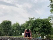 A Japanese idol doing high intense sex training at the Tokyo Olympics venue! [Big ass] [Big dick]