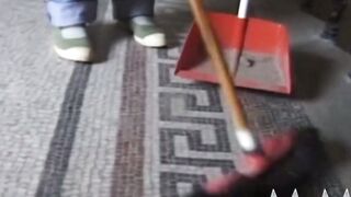 Nasty cleaning lady gets butt pounded into this vintage clip