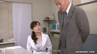 Noeru Mitsushima fucked by boss for her job