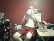 piggy eating cookies and milk 9/15/18