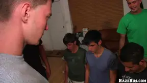 A gay gets fingered and then fucked in the ass in public