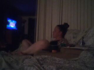 Jerking Off To My Roommate During the time that This babe Is Playing Episode Games In Her Ebony Pants