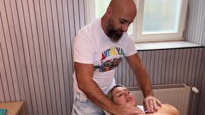 Czech Tourist MILF Fucked by Huge Cock Turkish Man in the Massage Room