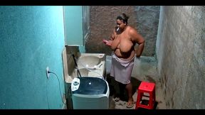 Camera Stepmom Shaves While Her Stepson Watches Her on Camera