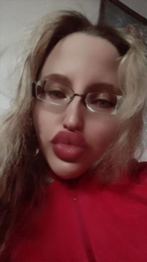 Part 4.  Girl in Big Huge Eye Glasses is telling her life story about her worries and difficulties in life story in Russian language