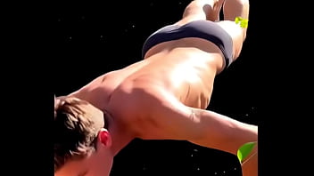 clips from &quot_4 AI STRETCHING SCENES in ONE - stretching in tights, straps, undies and more...&quot_