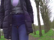 Exhib au parc, j'ai craqué mon slip