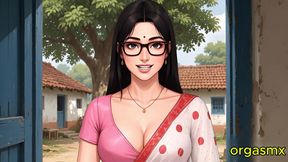 Desi Hot Puja Auntie Romantic Night - MILF